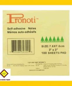 Giấy note vàng 3x3 Pronoti - xấp