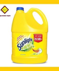 Nước rửa chén Sunlight can 4kg - hương chanh - chai