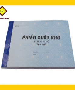 Phiếu xuất kho 2 liên A5 - quyển