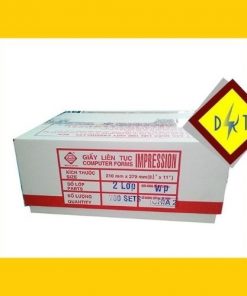 Giấy liên tục 2 liên 210x279mm - chia 2 - thùng