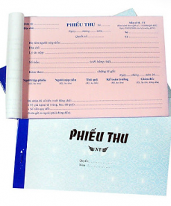 Phiếu thu 3 liên 13x19cm - quyển