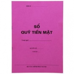 Sổ quỹ tiền mặt - quyển