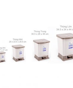 Thùng rác đạp Duy Tân - trung - cái