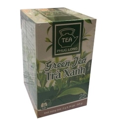 Trà xanh túi lọc Phúc Long - 25 gói x 2g - hộp