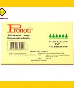Giấy note vàng 3x5 Pronoti - xấp