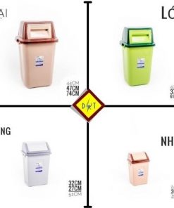 Thùng rác nắp lật Duy Tân - đại - cái